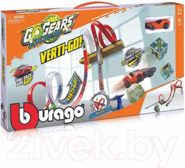 Изображение товара Автотрек Bburago Трек с мертвыми петлями / 18-30536