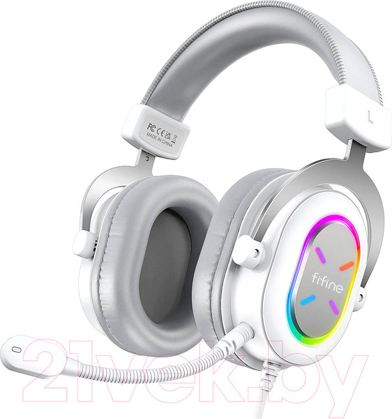 Изображение товара Наушники-гарнитура Fifine H6XW (белый/серый)