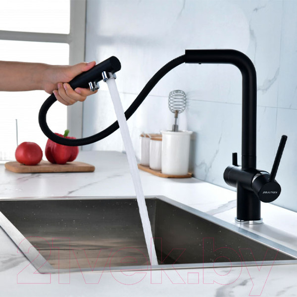 Изображение товара Смеситель Paulmark Serpentine Se213222-401 (антрацит)