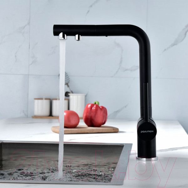 Изображение товара Смеситель Paulmark Serpentine Se213222-401 (антрацит)