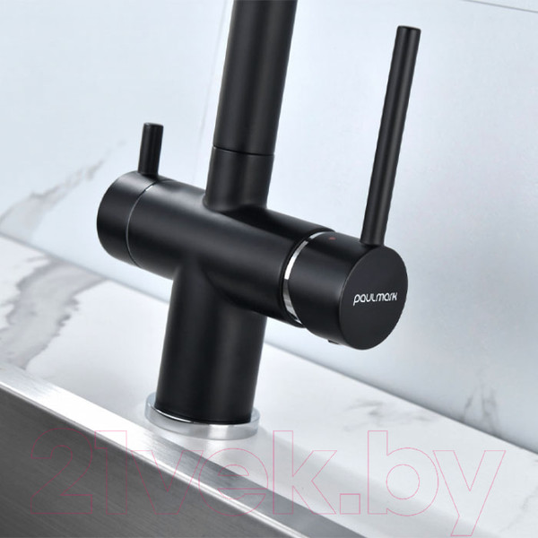 Изображение товара Смеситель Paulmark Serpentine Se213222-401 (антрацит)