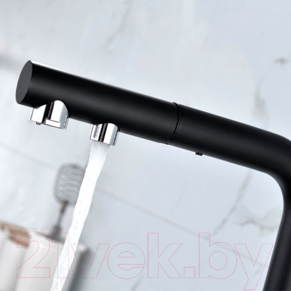 Изображение товара Смеситель Paulmark Serpentine Se213222-401 (антрацит)