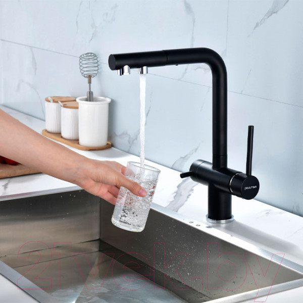 Изображение товара Смеситель Paulmark Serpentine Se213222-401 (антрацит)