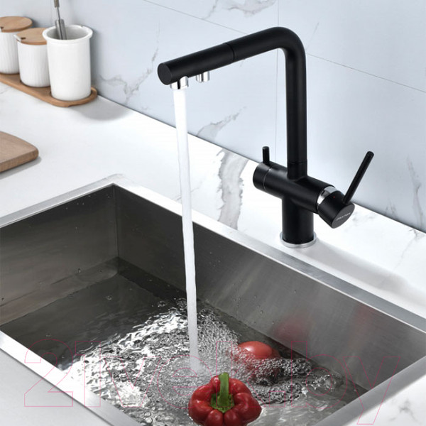 Изображение товара Смеситель Paulmark Serpentine Se213222-401 (антрацит)