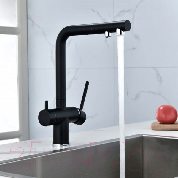 Изображение товара Смеситель Paulmark Serpentine Se213222-401 (антрацит)