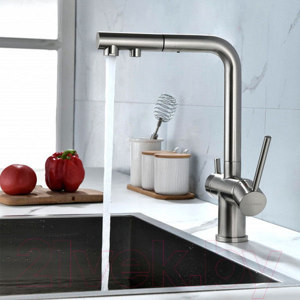 Изображение товара Смеситель Paulmark Serpentine Se213222-NI