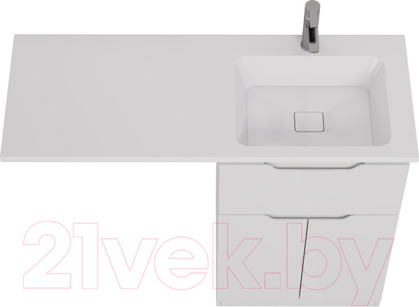 Изображение товара Тумба под умывальник Dreja Vega 60 / 99.0450 (белый глянец)