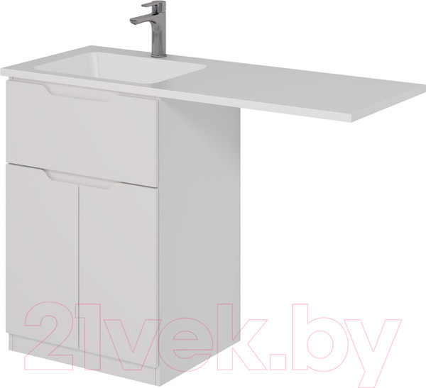 Изображение товара Тумба под умывальник Dreja Vega 60 / 99.0450 (белый глянец)