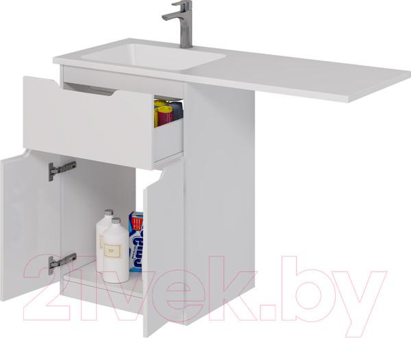 Изображение товара Тумба под умывальник Dreja Vega 60 / 99.0450 (белый глянец)