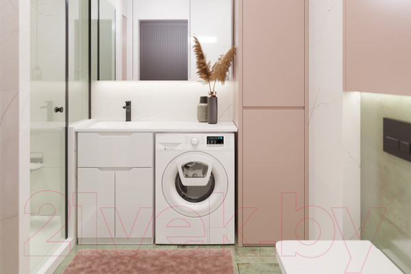 Изображение товара Тумба под умывальник Dreja Vega 60 / 99.0450 (белый глянец)