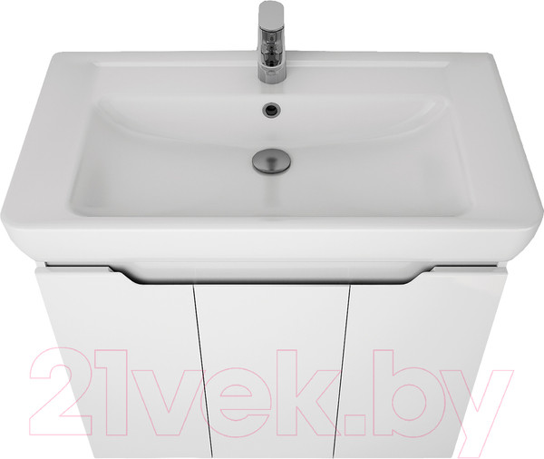 Изображение товара Тумба под умывальник Dreja Q Plus D 80 / 99.1006 (белый глянец)