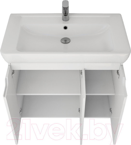 Изображение товара Тумба под умывальник Dreja Q Plus D 80 / 99.1006 (белый глянец)