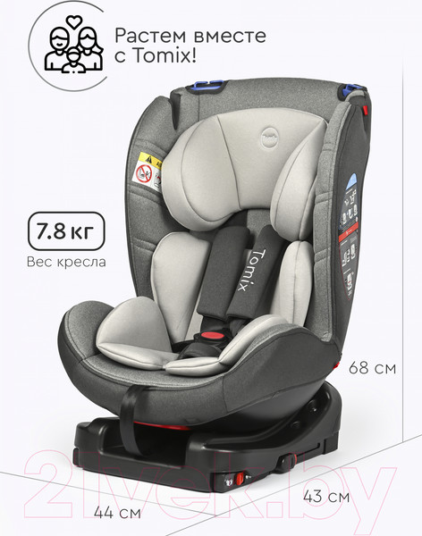 Изображение товара Автокресло Tomix DS30 Isofix (серый)