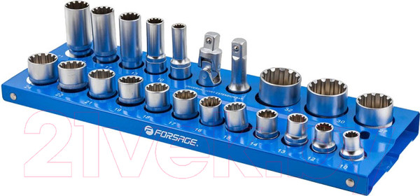 Изображение товара Набор головок слесарных Forsage F-50221(Q)(6) (57833)