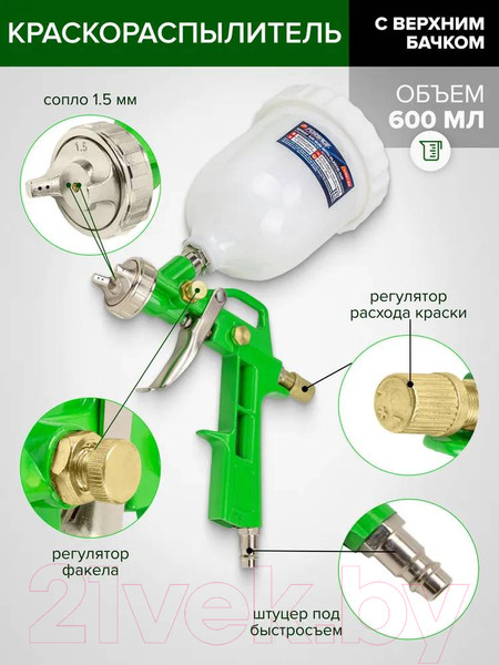 Изображение товара Пневматический краскопульт Forsage F-SGK-5 (58003)