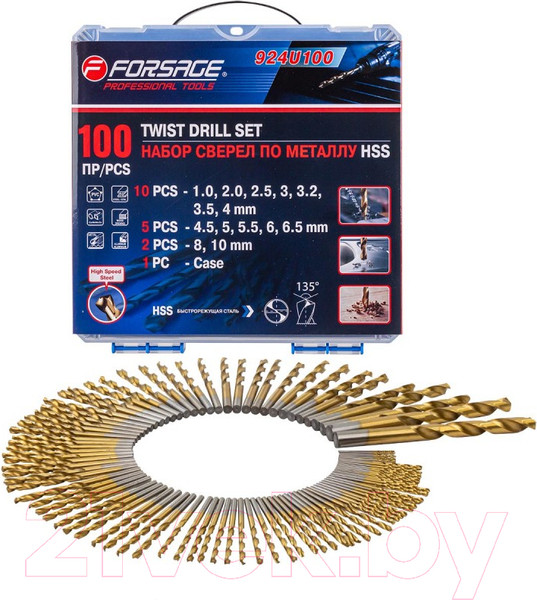 Изображение товара Набор сверл Forsage F-924U100 (57270)