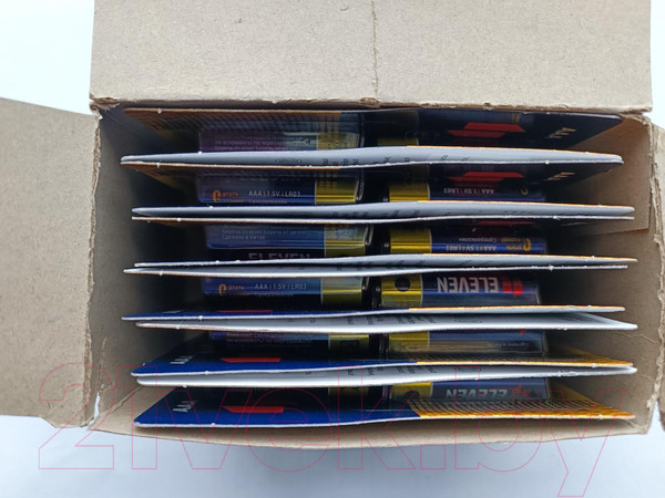 Изображение товара Комплект батареек Eleven Super AAA LR03 алкалиновые BC4 (12x4шт)