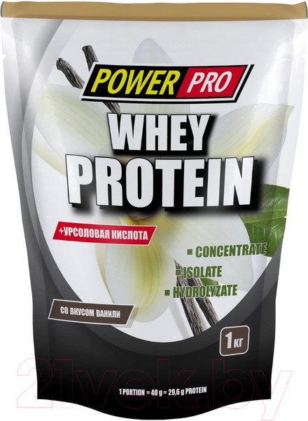 Изображение товара Протеин POWER PRO Whey Protein PP982335 (1кг, ваниль)