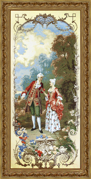 Изображение товара Картина Декарт Прогулка по саду 8Л3785 (в раме)