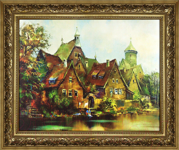 Изображение товара Картина Декарт Городской пейзаж 8Л0947 (в раме)