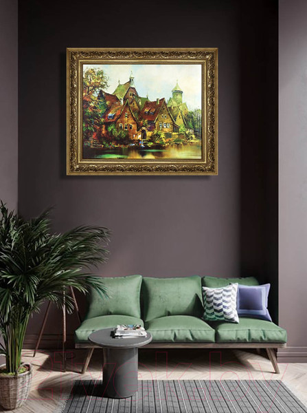 Изображение товара Картина Декарт Городской пейзаж 8Л0947 (в раме)