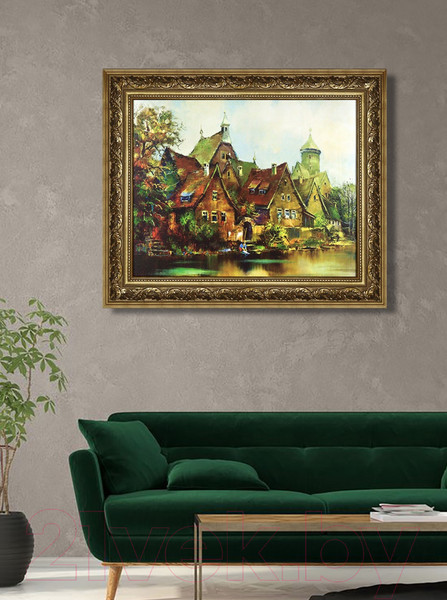 Изображение товара Картина Декарт Городской пейзаж 8Л0947 (в раме)