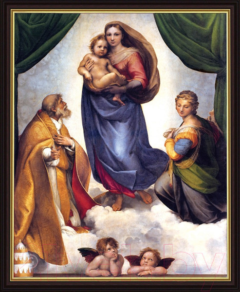 Изображение товара Картина Декарт Сикстинская мадонна Рафаэль 8Л1850 (в раме)
