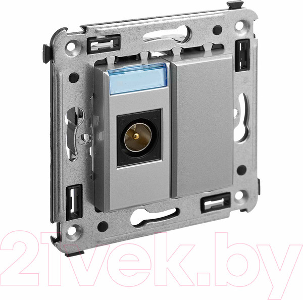 Изображение товара Розетка DKC Avanti / 4404503 (закаленная сталь)