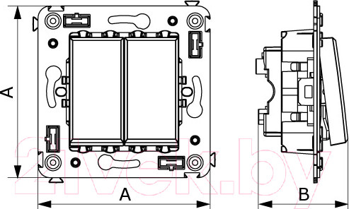 Изображение товара Выключатель DKC Avanti / 4404114 (закаленная сталь)