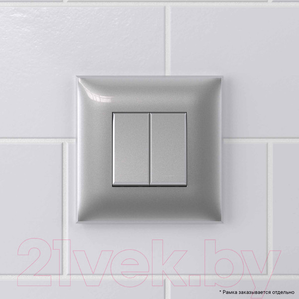 Изображение товара Выключатель DKC Avanti / 4404114 (закаленная сталь)