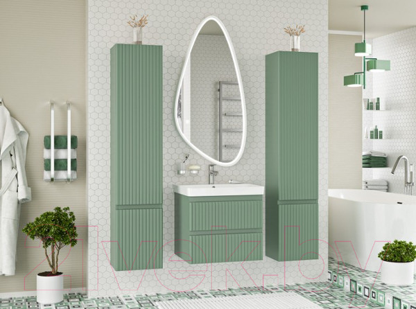 Изображение товара Шкаф-пенал для ванной Brevita Victory 35 / VIC-05035-080L