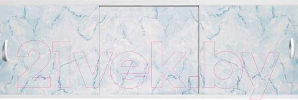 Изображение товара Экран для ванны Alavann Оптима 1.5 (бело-голубой мрамор)