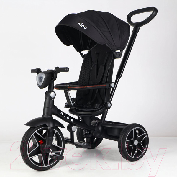 Изображение товара Трехколесный велосипед с ручкой NINO Active (черный)
