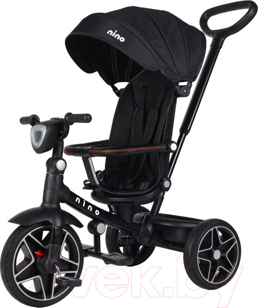 Изображение товара Трехколесный велосипед с ручкой NINO Active (черный)