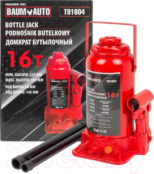 Изображение товара Бутылочный домкрат BaumAuto BM-T91604