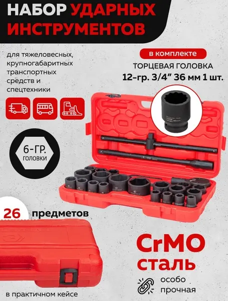 Изображение товара Универсальный набор инструментов Everforce EF-68262-5MPB (57867)
