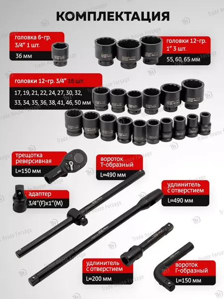 Изображение товара Универсальный набор инструментов Everforce EF-68262-9MPB (5786)