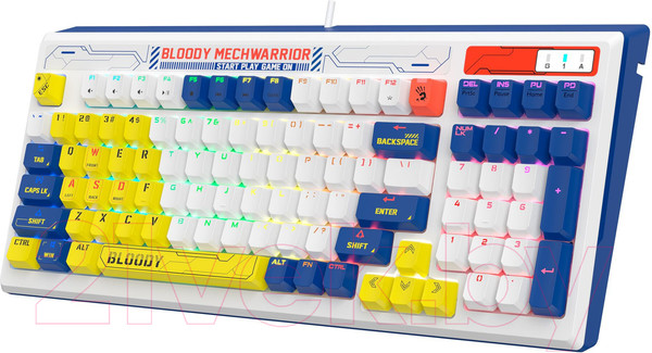 Изображение товара Клавиатура A4Tech Bloody B950 (синий/белый)