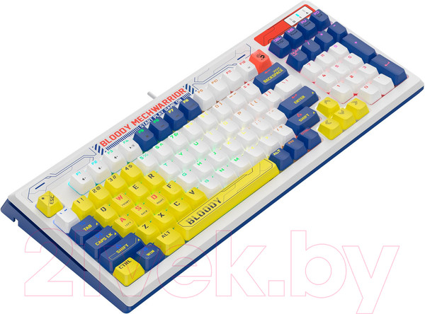 Изображение товара Клавиатура A4Tech Bloody B950 (синий/белый)