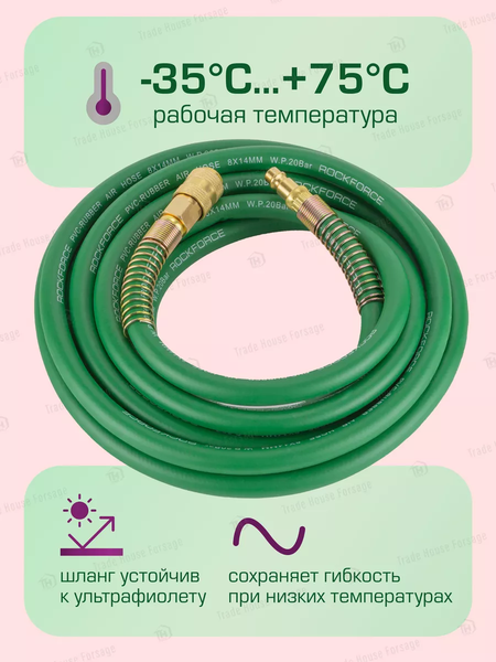 Изображение товара Шланг гидравлический RockForce RF-AHF-208 (57591)