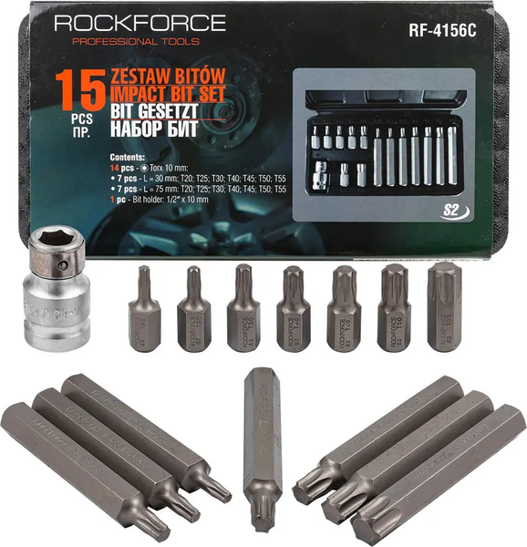 Изображение товара Набор бит RockForce RF-4156-C (27210)