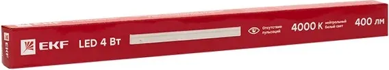 Изображение товара Светильник линейный EKF Basic ДБОВ-7101 4Вт 4000К IP20 / LBS-7101-4-4000