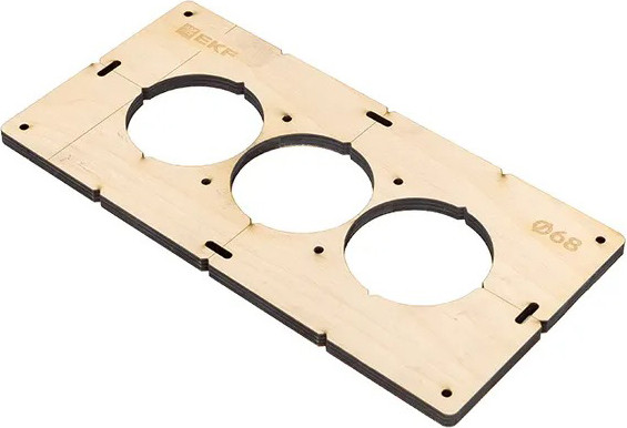 Изображение товара Шаблон разметочный EKF Для подрозетников / sh-d68-3