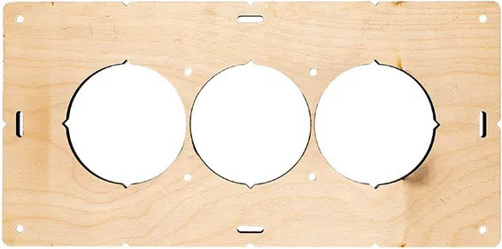 Изображение товара Шаблон разметочный EKF Для подрозетников / sh-d68-3