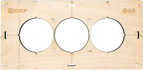 Изображение товара Шаблон разметочный EKF Для подрозетников / sh-d68-3