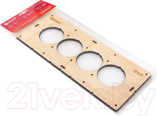 Изображение товара Шаблон разметочный EKF Для подрозетников / sh-d68-4