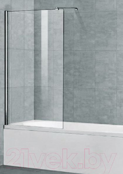 Изображение товара Стеклянная шторка для ванны Cezares LIBERTA-V-1-TB-90/155-C-Cr