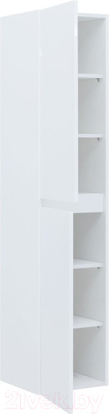 Изображение товара Шкаф-пенал для ванной Aquanet Вега 35 / 329126 (белый глянец)