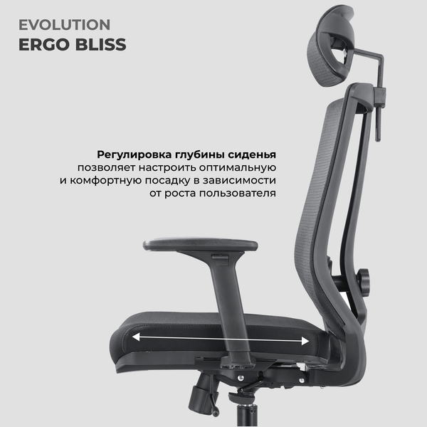 Изображение товара Кресло офисное Evolution Ergo Bliss (черный)