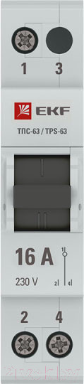 Изображение товара Переключатель EKF PROxima ТПС-63 1P 16А / TPS116